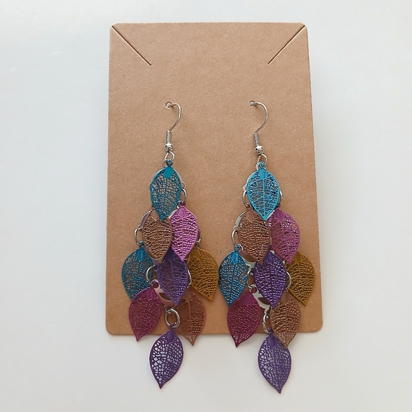 Fashion Jewelry Jewelry - Fashion Jewelry Multicolor Leaf Earrings